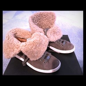 Ugg Starlyn high top lined sneakers - grey